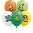 balony safari zwierzeta mix godan 12 5 szt