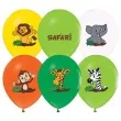 balony safari zwierzeta mix godan 12 5 szt