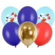 balony samoloty mix partydeco 12 6 szt
