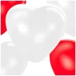 balony serca bialo czerwone gemar 10 5 szt
