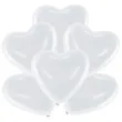 balony serca bialy pastel globos 10 6 szt