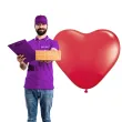 balony serca czerwone partydeco 16 6 szt