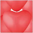 balony serca ekologiczne czerwone partypal 12 6 szt