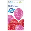 balony serca pastel mix belbal 12 6 szt
