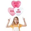 balony serca pastelowe z napisami qualatex 6 100 szt