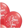 balony serce i love you czerwony pastel qualatex 11 6 szt