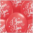 balony serce i love you czerwony pastel qualatex 11 6 szt