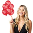 balony serduszka czerwone belbal 12 6 szt