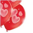 balony serduszka czerwone belbal 12 6 szt