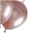 balony sparkling liczba 20 rozowe zloto santex 12 6 szt