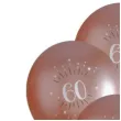 balony sparkling liczba 60 rozowe zloto santex 12 6 szt