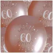 balony sparkling liczba 60 rozowe zloto santex 12 6 szt