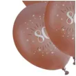 balony sparkling liczba 80 rozowe zloto santex 12 6 szt