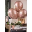 balony sparkling liczba 80 rozowe zloto santex 12 6 szt