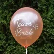 balony team bride rozowe zloto dekoracjepolska 12 5 szt