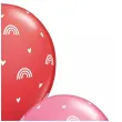 balony tecze i serca mix qualatex 11 25 szt