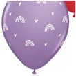 balony tecze i serca mix qualatex 11 25 szt