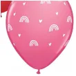 balony tecze i serca mix qualatex 11 25 szt
