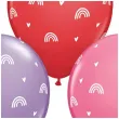 balony tecze i serca mix qualatex 11 25 szt
