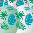 balony tropikalne liscie pastel mix gemar 13 5 szt