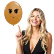 balony twarz kobiety jasnobrazowy qualatex 6 50 szt