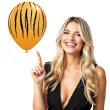 balony tygrysie paski pomaranczowy pastel qualatex 11 25 szt