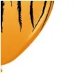 balony tygrysie paski pomaranczowy pastel qualatex 11 25 szt