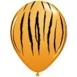 balony tygrysie paski pomaranczowy pastel qualatex 11 25 szt