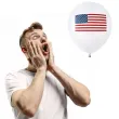 balony usa party biale santex 9 8 szt
