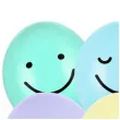 balony usmiechniete buzki pastel mix partydeco 12 50 szt