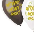 balony witamy nowy rok zloty mix gemar 13 5 szt