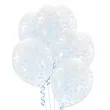balony z konfetti classic blekitne dekoracjepolska 12 5 szt