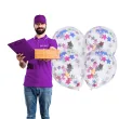 balony z konfetti classic gwiazdy mix folat 12 4 szt
