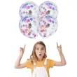 balony z konfetti classic gwiazdy mix folat 12 4 szt