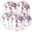 balony z konfetti classic rozowe czakos 10 5 szt
