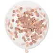 balony z konfetti classic rozowo zlote dekoracjepolska 12 5 szt