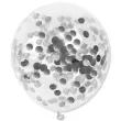 balony z konfetti classic srebrne dekoracjepolska 12 5 szt