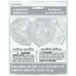balony z konfetti classic srebrne unique 12 6 szt