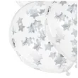 balony z konfetti gwiazdki srebrne partydeco 11 6 szt