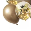 balony z konfetti happy birthday 18 mix z konfetti zloty jix 12 10 szt