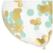 balony z konfetti lateks zloto mietowe folat 12 4 szt