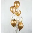 balony z konfetti transparentne zlote partypal 12 5 szt