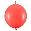balony z lacznikiem czerwony partydeco 11 20 szt