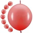 balony z lacznikiem czerwony partydeco 11 20 szt