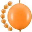 balony z lacznikiem pomaranczowy partydeco 11 20 szt