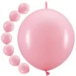 balony z lacznikiem rozowy partydeco 11 20 szt