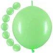 balony z lacznikiem zielony partydeco 11 20 szt