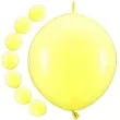 balony z lacznikiem zolty partydeco 11 20 szt