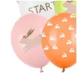 balony zajac wielkanoc pastel mix partydeco 12 50 szt