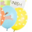 balony zajac wielkanoc pastel mix partydeco 12 50 szt
